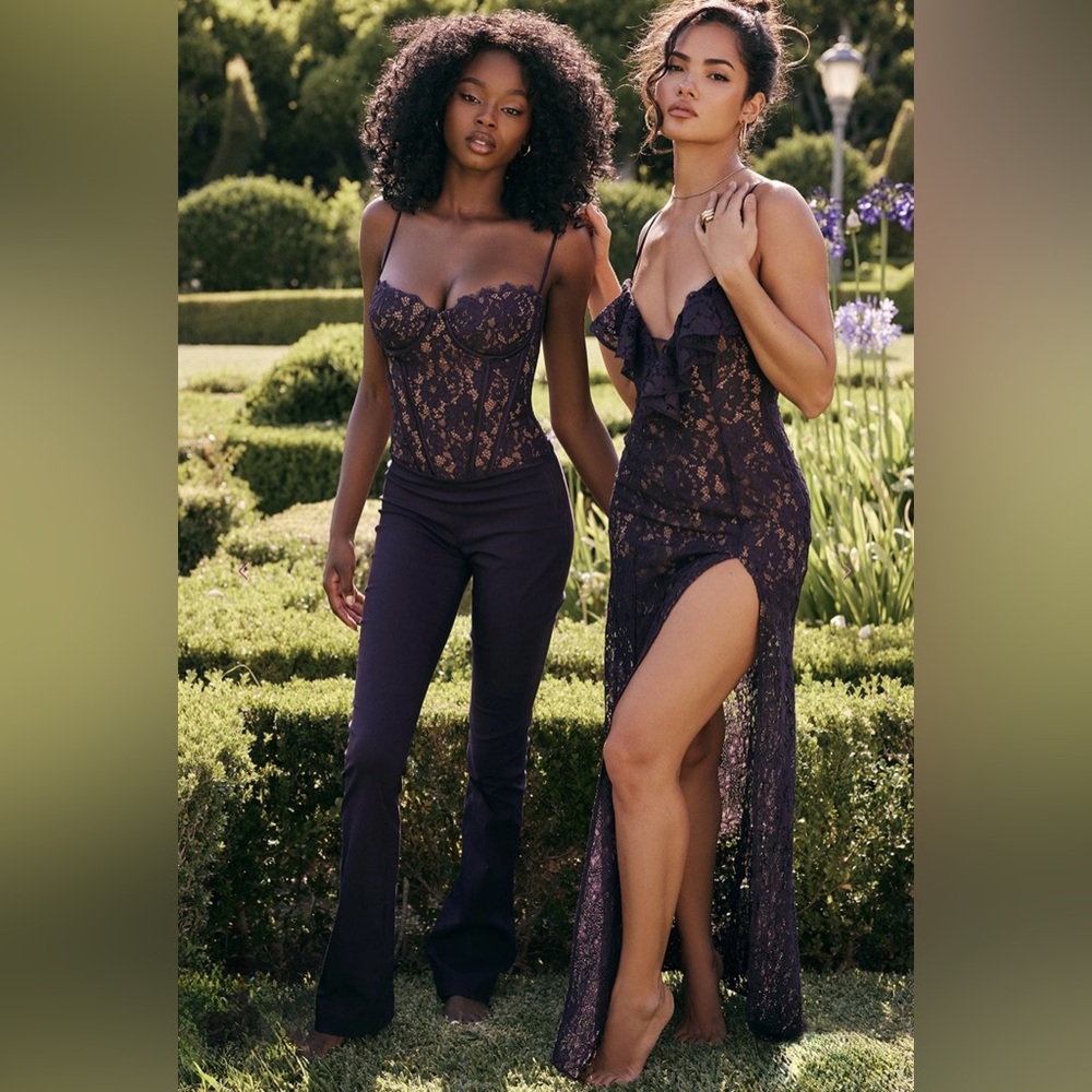 House of CB Malia Night shade lace maxi dress - Picture 7 of 16